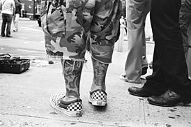 Feet in Greenwich Village