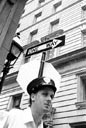 Officer On Street Corner